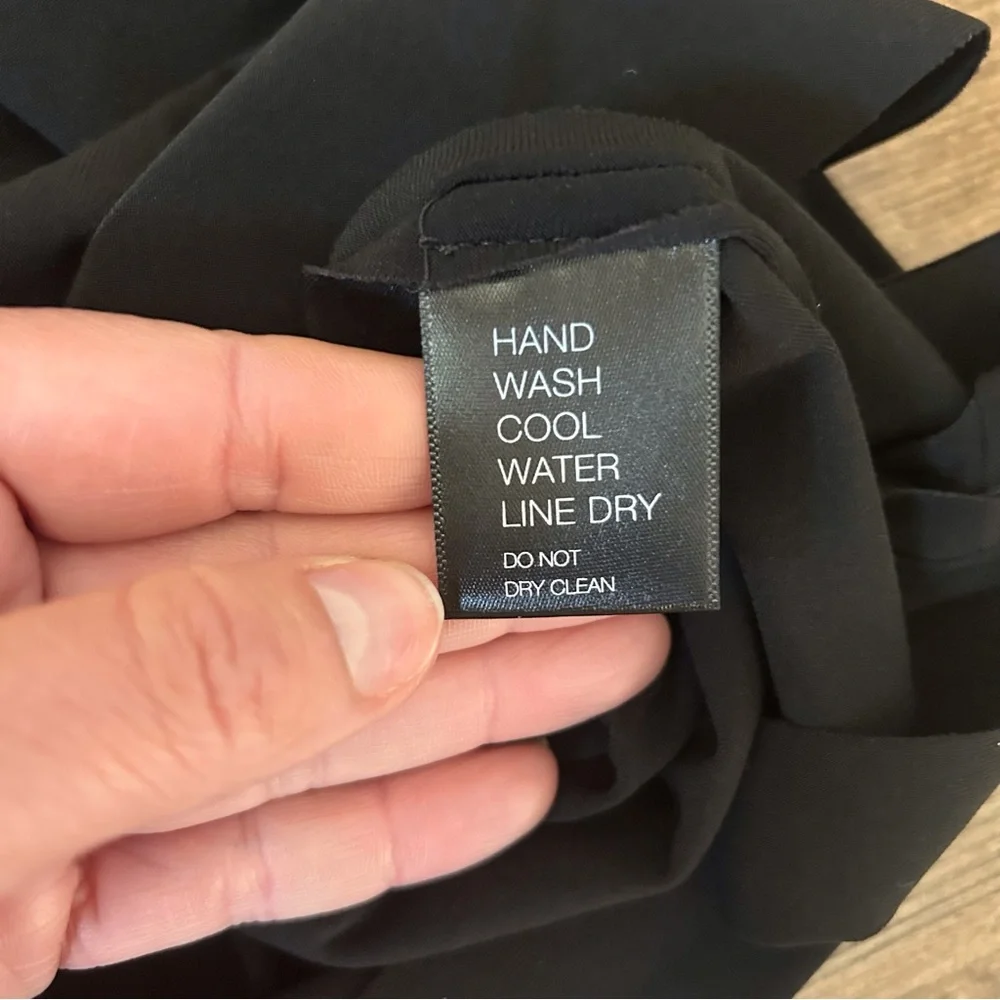 Norma Kamali Black One Shoulder Cutout Fitted Spandex Dress - Picture 9 of 11